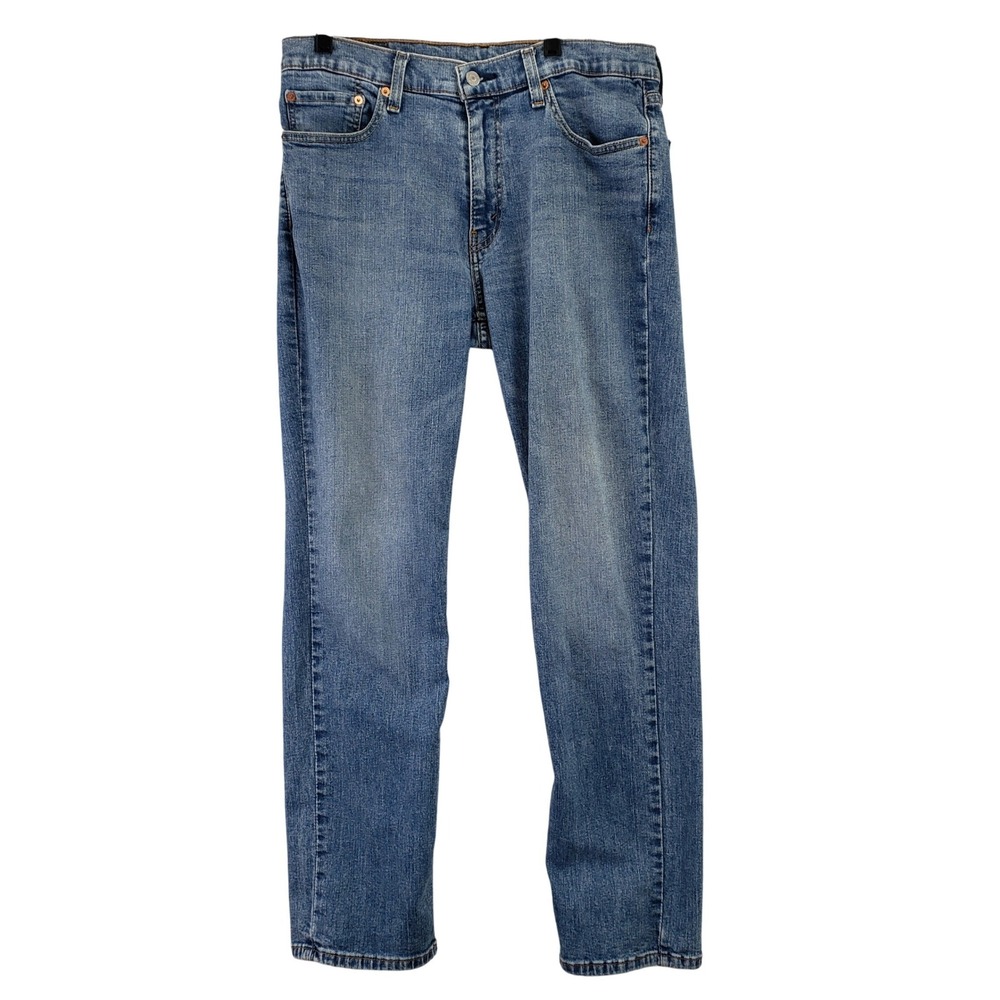 Levis 511 Slim Fit Jeans Mens 34x32 (Fits 34x30) Blue Mid Wash Stretch Denim